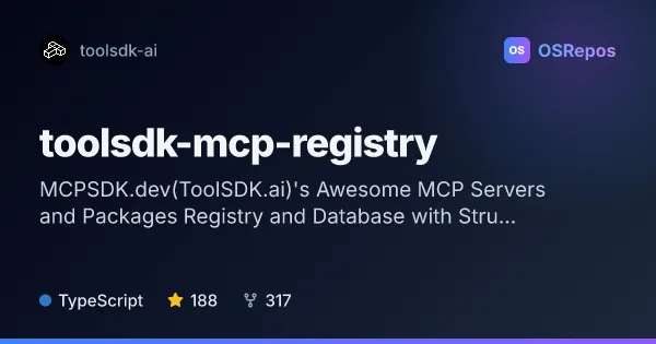toolsdk-mcp-registry: Discover and Run MCP Servers