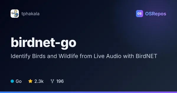 birdnet-go: Identify Birds and Wildlife from Live Audio with BirdNET