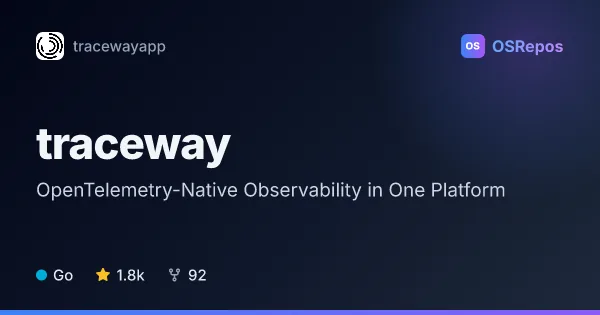 traceway: OpenTelemetry-Native Observability in One Platform