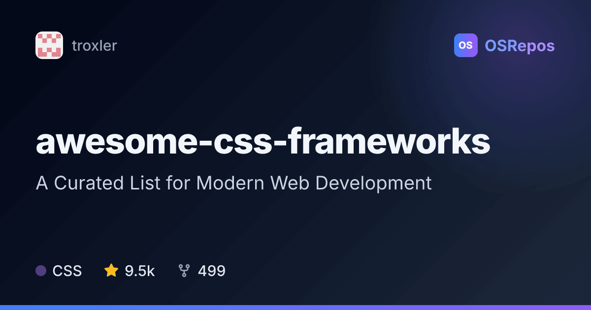 awesome-css-frameworks: Compare CSS Frameworks and Libraries