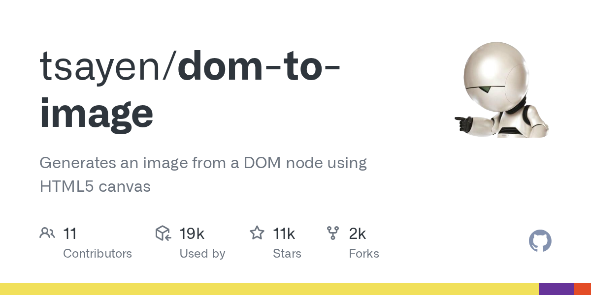 dom-to-image: Convert DOM Nodes to Images with JavaScript and HTML5 Canvas