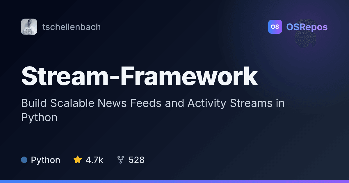 Stream-Framework: Build Activity Feeds with Python