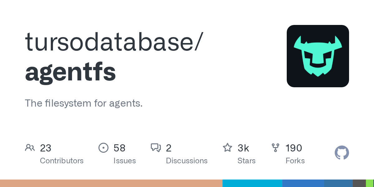 AgentFS: The Filesystem Designed for AI Agents and Their State Management