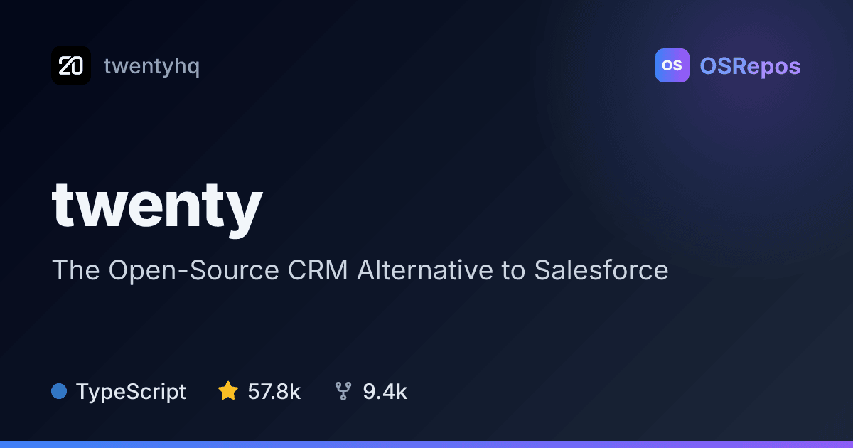 twenty: Customize and Self-Host a CRM