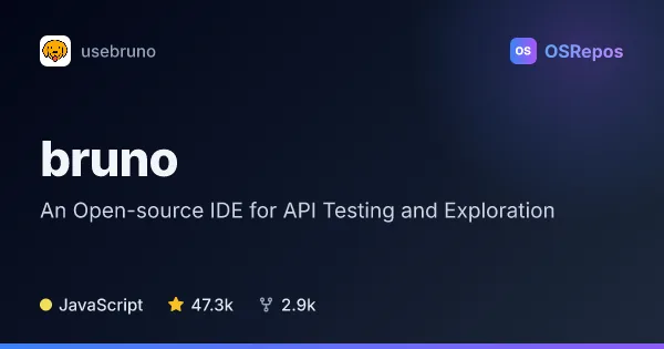 Bruno: An Open-source IDE for API Testing and Exploration