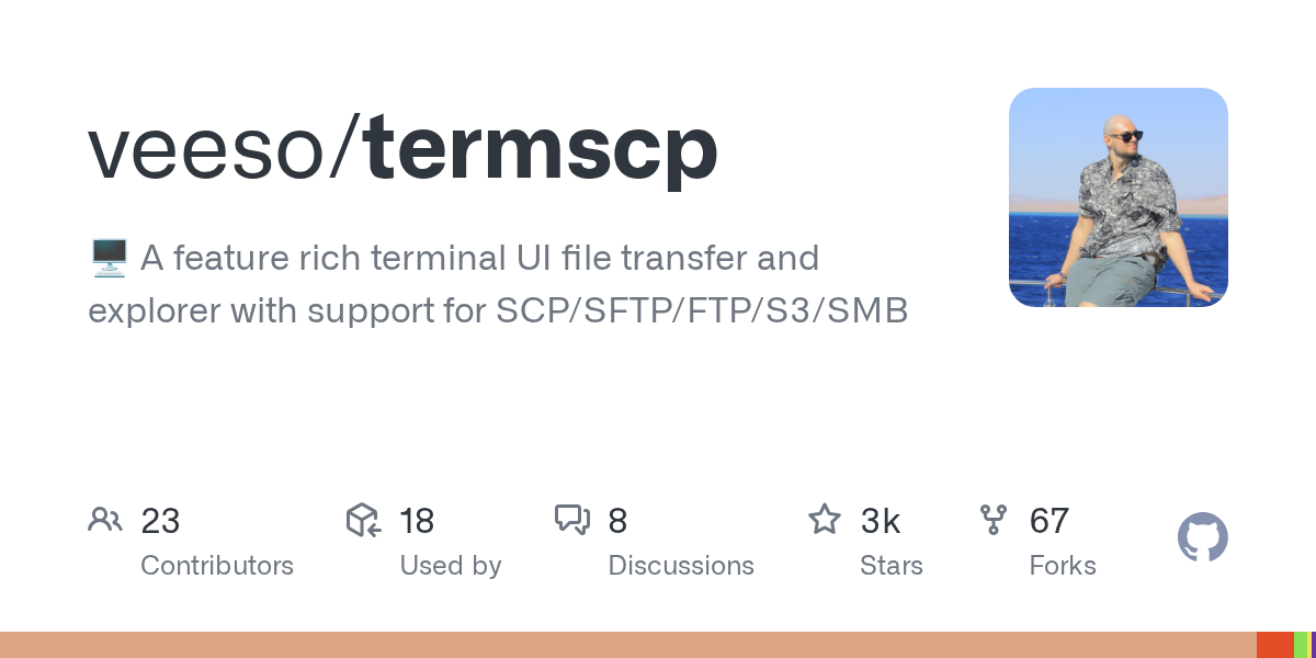 termscp: A Feature-Rich Terminal UI for File Transfer and Exploration