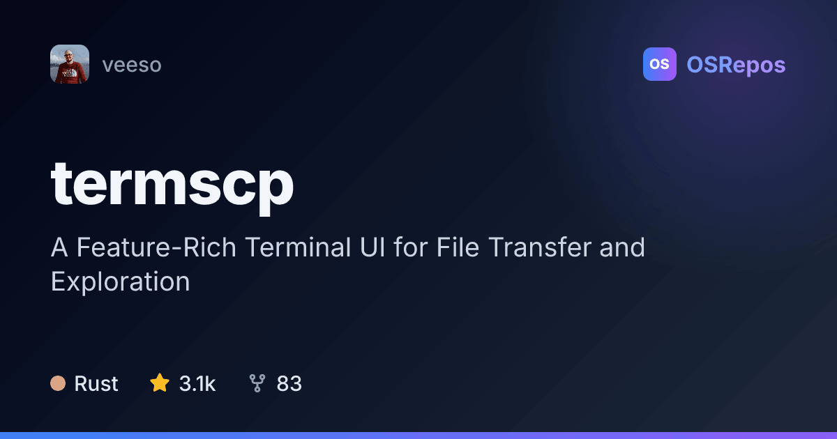 termscp: Transfer and Explore Files from a Terminal