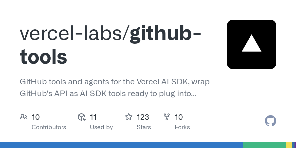 github-tools: Seamless GitHub API Integration for Vercel AI SDK Agents