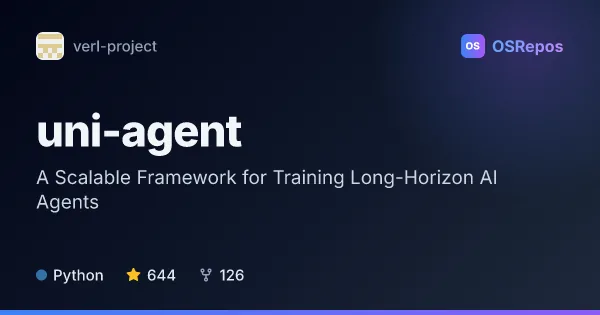 Uni-Agent: A Scalable Framework for Training Long-Horizon AI Agents
