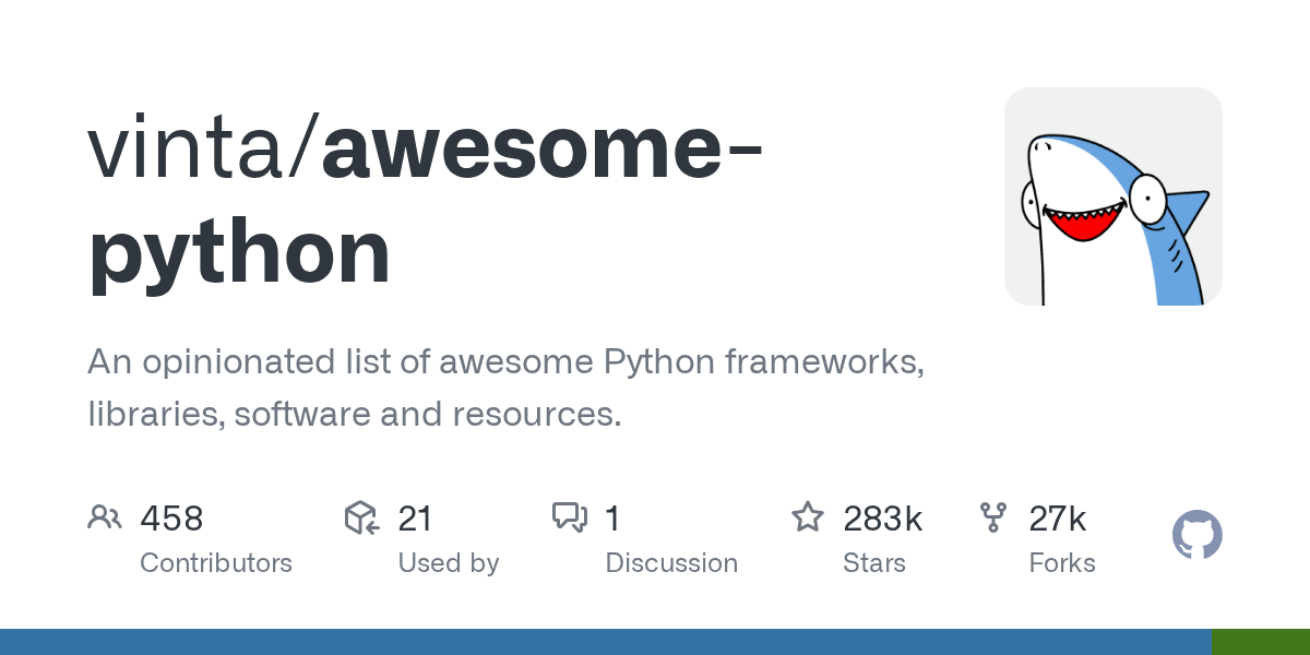 Awesome Python: A Curated List of Essential Python Resources