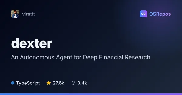 dexter: Research Financial Questions with an Autonomous Agent