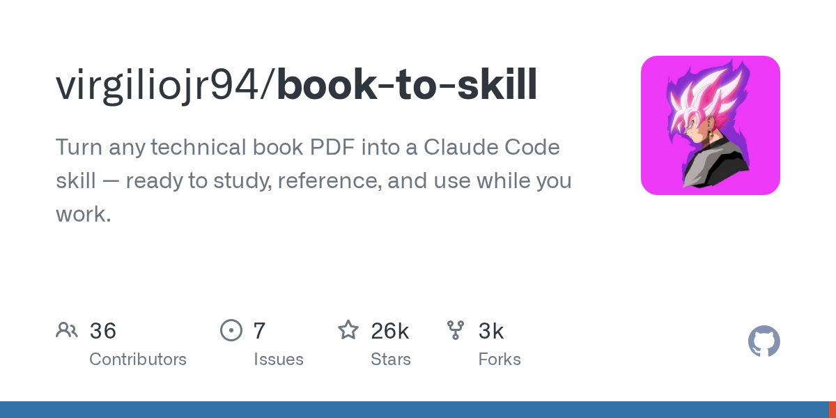 book-to-skill: Transform Technical Books into AI Agent Skills