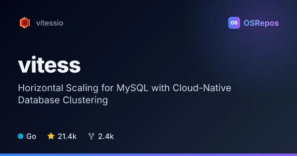 vitess: Scale MySQL Across Distributed Database Servers
