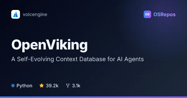 OpenViking: A Self-Evolving Context Database for AI Agents