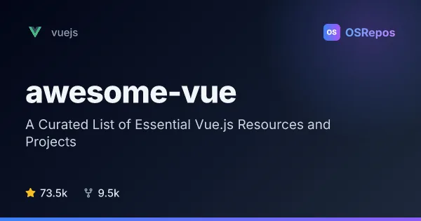 awesome-vue: Find Vue.js Resources and Projects