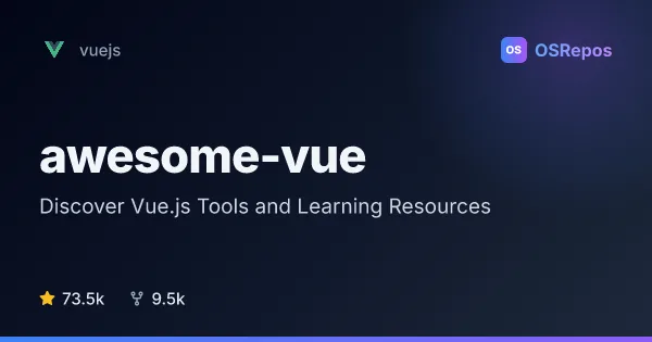 awesome-vue: Discover Vue.js Tools and Learning Resources