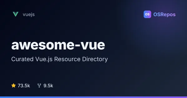 awesome-vue: Curated Vue.js Resource Directory