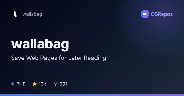 wallabag: Save Web Pages for Later Reading