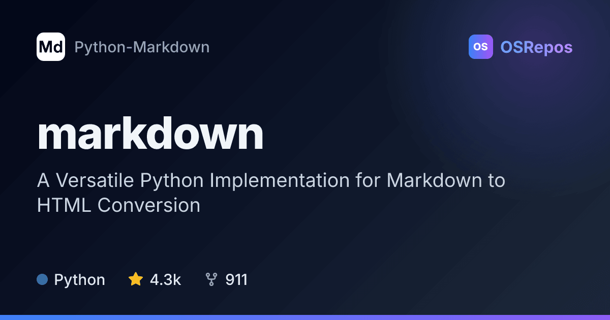 markdown: Convert Markdown Text to HTML in Python