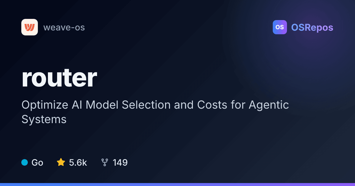 Router: Optimize AI Model Selection and Costs for Agentic Systems