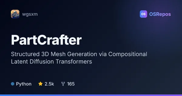 PartCrafter: Structured 3D Mesh Generation via Compositional Latent Diffusion Transformers