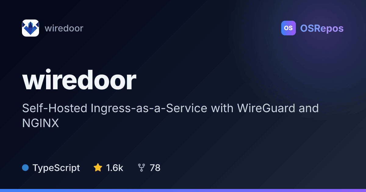 wiredoor: Expose Private Services Through Secure Tunnels