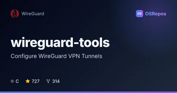 wireguard-tools: Configure WireGuard VPN Tunnels