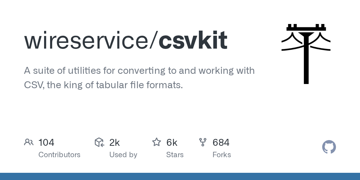 csvkit: Powerful Command-Line Tools for CSV Data Manipulation