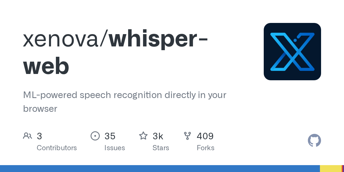 Whisper Web: ML-Powered Speech Recognition Directly in Your Browser