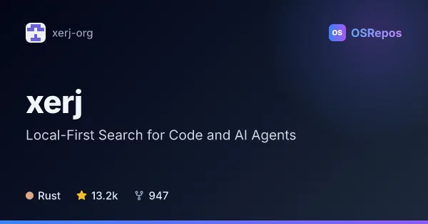 xerj: Local-First Search for Code and AI Agents