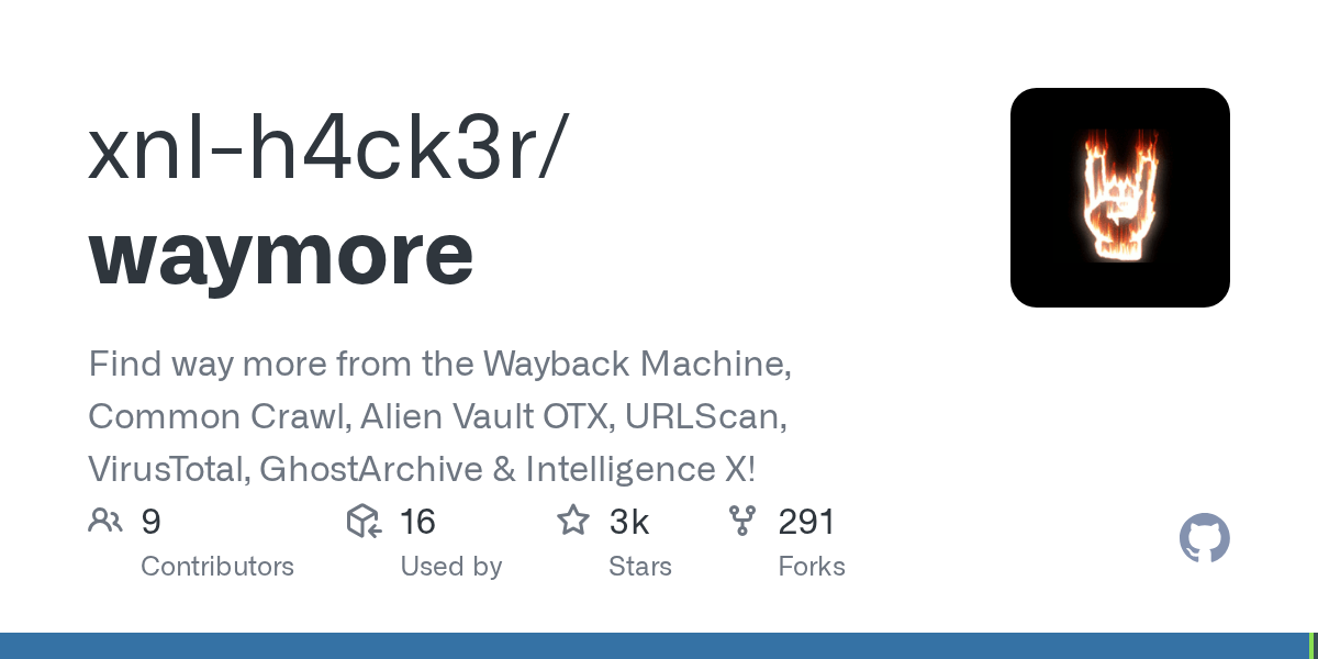 waymore: Advanced URL and Archived Response Collection for Reconnaissance