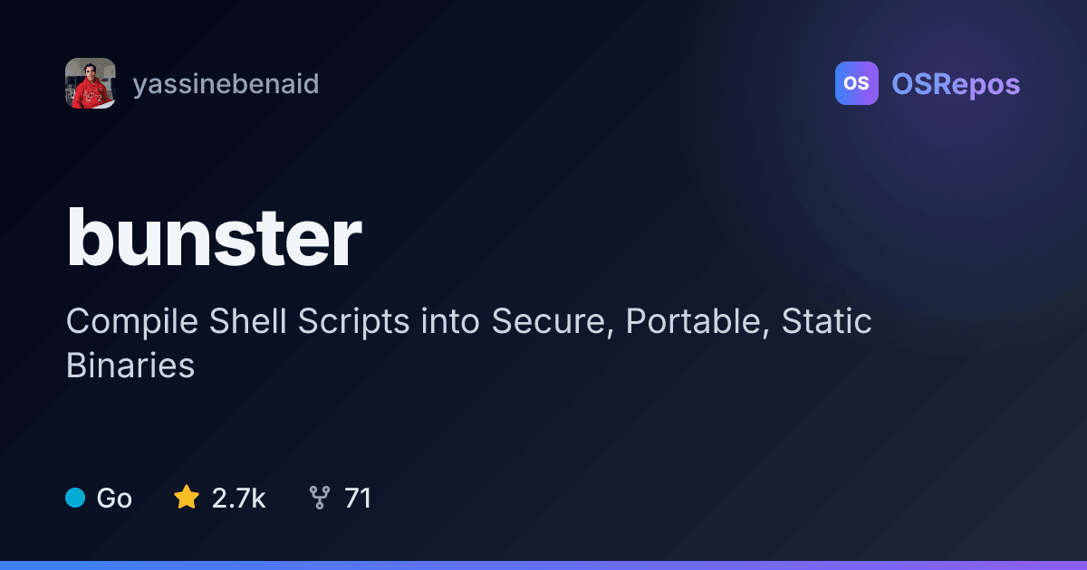 bunster: Compile Shell Scripts into Static Binaries