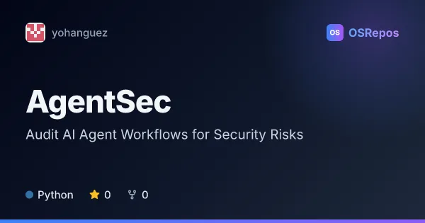 AgentSec: Audit AI Agent Workflows for Security Risks