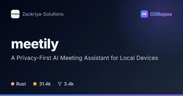 meetily: Transcribe and Summarize Meetings Locally