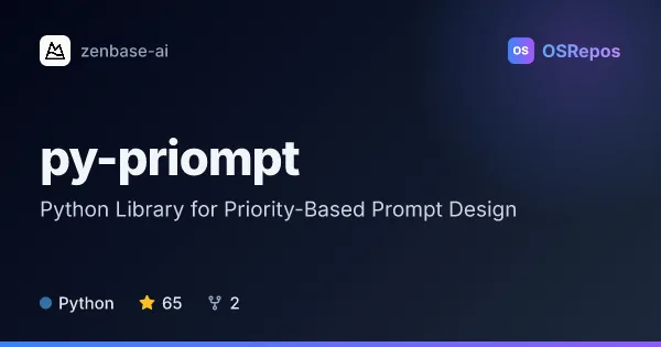 PyPriompt: Python Library for Priority-Based Prompt Design