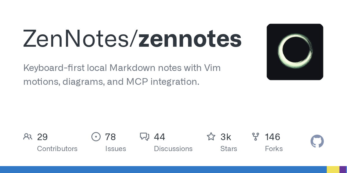 ZenNotes: Keyboard-First Markdown Notes with Vim, Diagrams, and MCP Integration