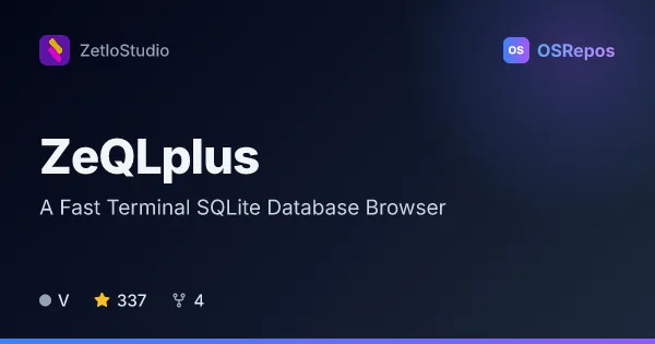 ZeQLplus: A Fast Terminal SQLite Database Browser