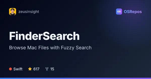 FinderSearch: Browse Mac Files with Fuzzy Search