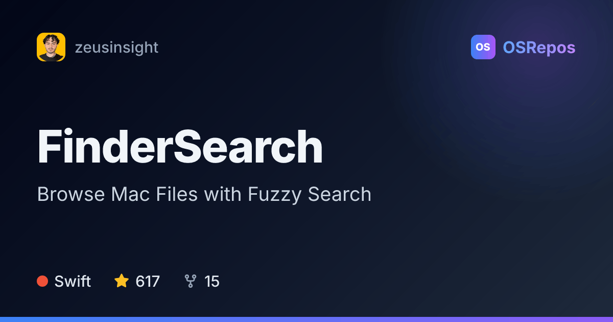 FinderSearch: Browse Mac Files with Fuzzy Search