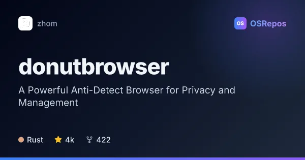 donutbrowser: Manage Isolated Chromium Browser Profiles