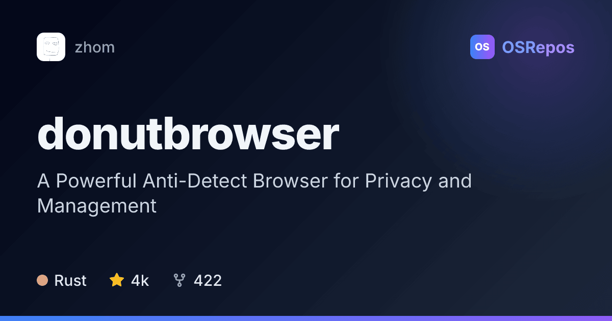 donutbrowser: Manage Isolated Chromium Browser Profiles
