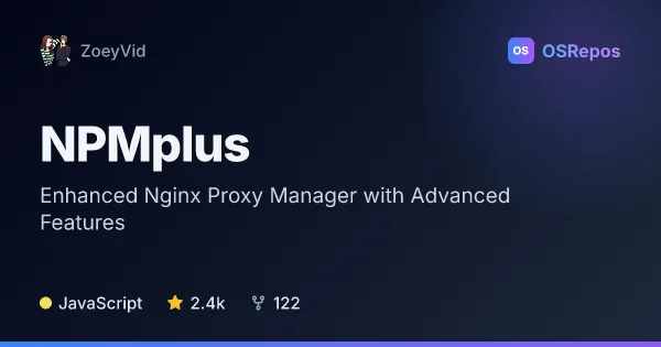 NPMplus: Manage Self-Hosted Nginx Reverse Proxies