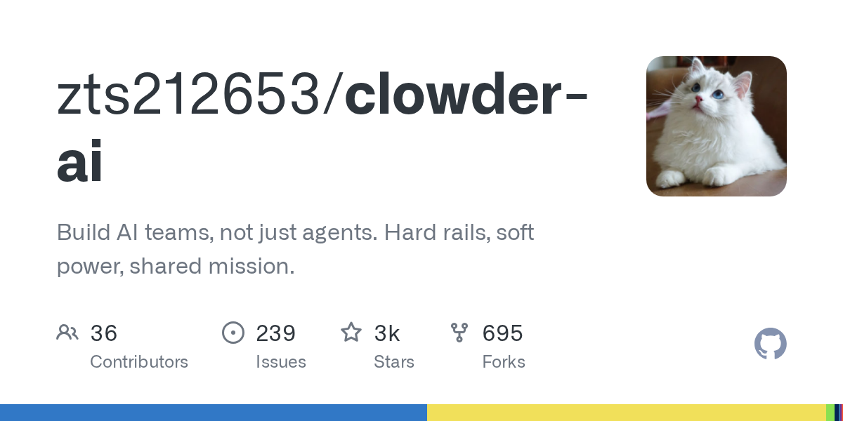 Clowder AI: Orchestrating AI Teams for Collaborative Development