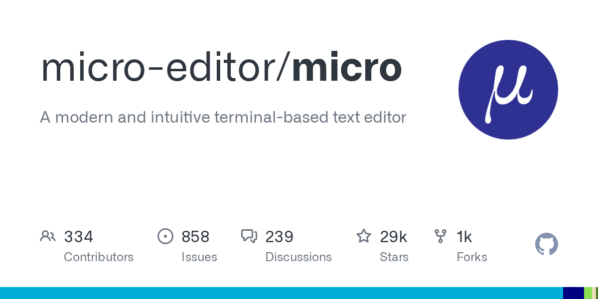 Micro: A Modern and Intuitive Terminal-Based Text Editor